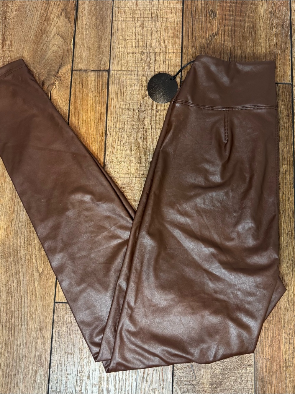 Offline Aerie Faux Leather Leggings — Brown